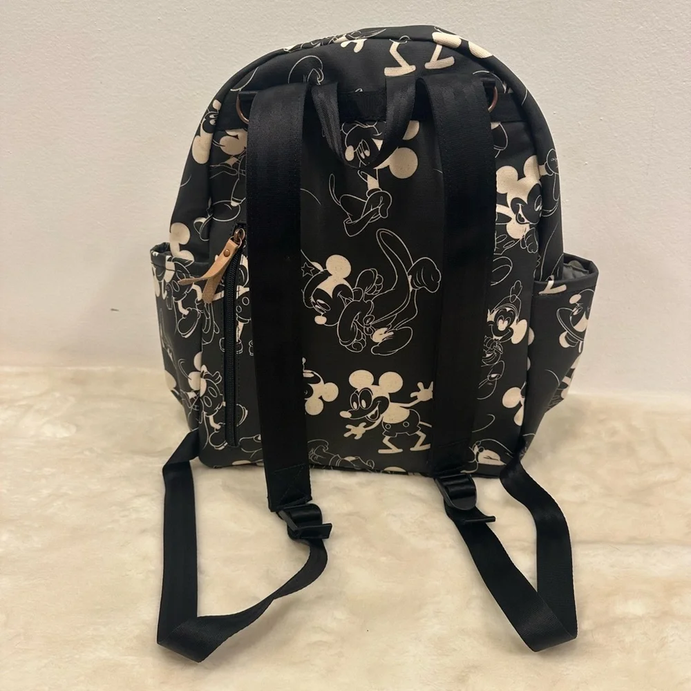 Petunia Pickle Bottom Black and Cream Mickey mini Mouse Backpack diaper bag!